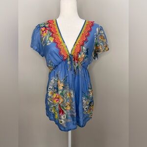 Johnny Was blouse excellent condition. Sz m